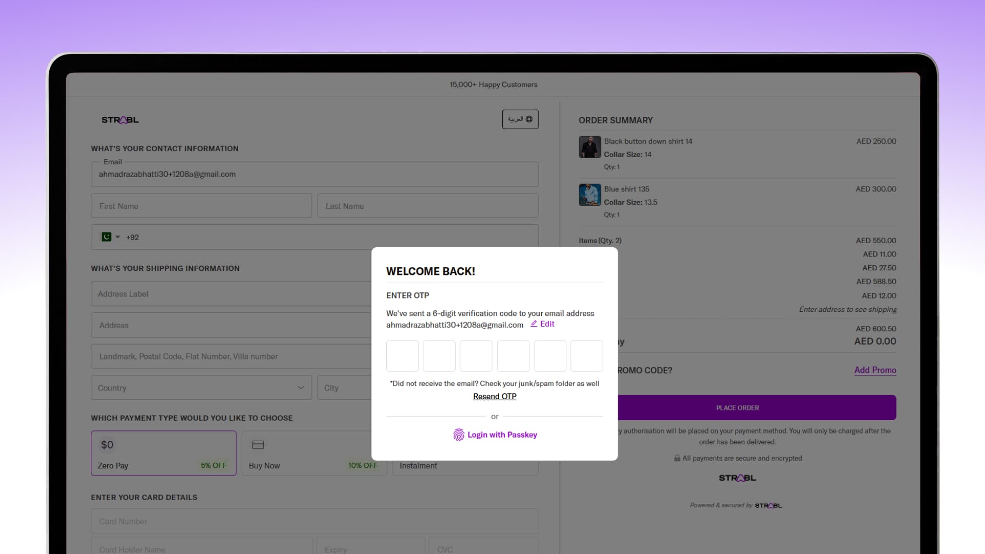 STRABL - Payments & Checkout14