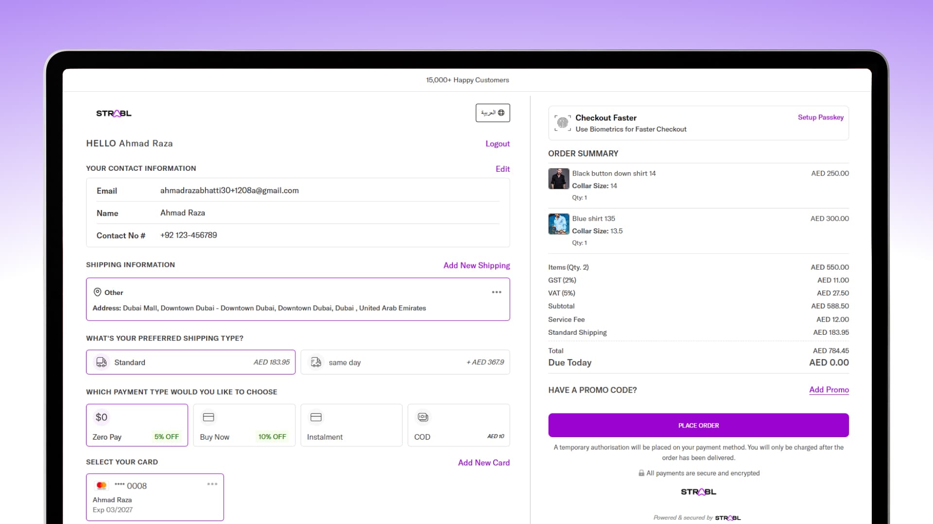 STRABL - Payments & Checkout17